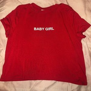 Red Crop top from FOREVER 21